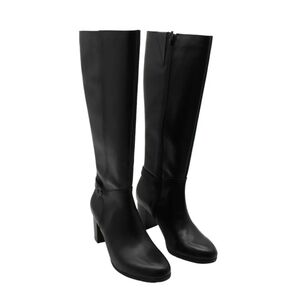 Giani Bernini Adonnys Womens Memory Foam Block Heel Black Knee-High Boots